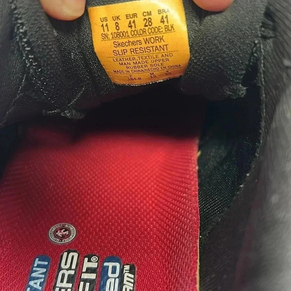 Women’s Skechers Lace Up Athletic Food Service Shoe Size 11 Black, Pre-owned - Picture 7 of 8